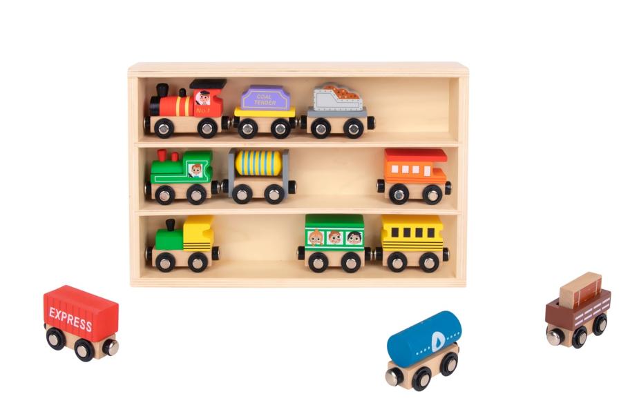 Tooky toy Дървено магнитно влакче