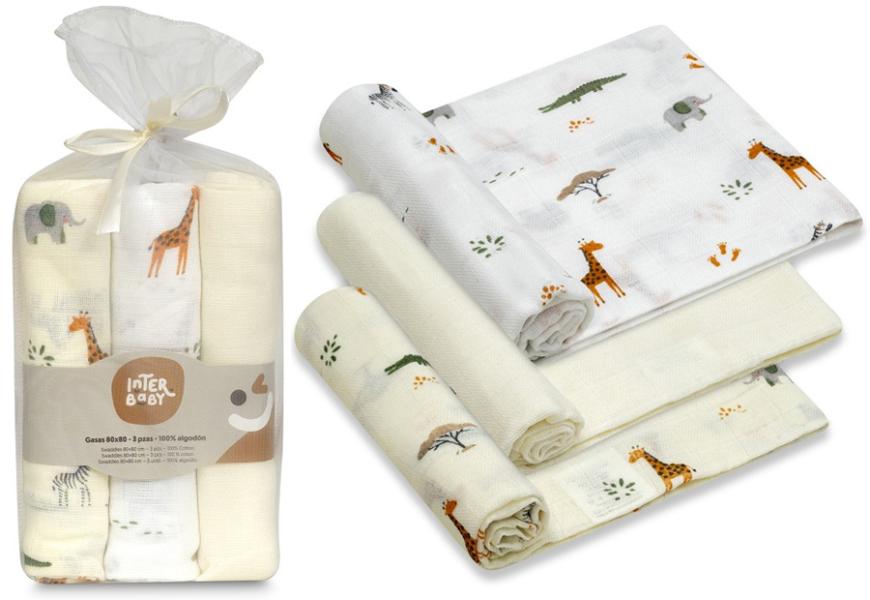 Interbaby Бебешки муселинови пелени